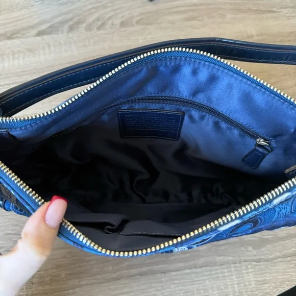 Coach Poppy Denim Print Hippie 19882 - Picture 7 of 9